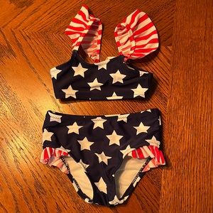 Red white & blue bathing suit